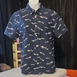 Tommy Hilfiger Navy Shirt with White Script